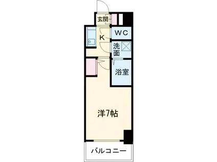 ワールドアイ神戸ハーバーランドII(1K/8階)の間取り写真