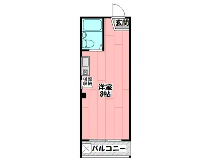 JPアパートメント守口III(ワンルーム/3階)の間取り写真