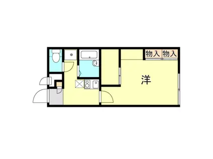 レオパレスアンフィールド(1K/2階)の間取り写真