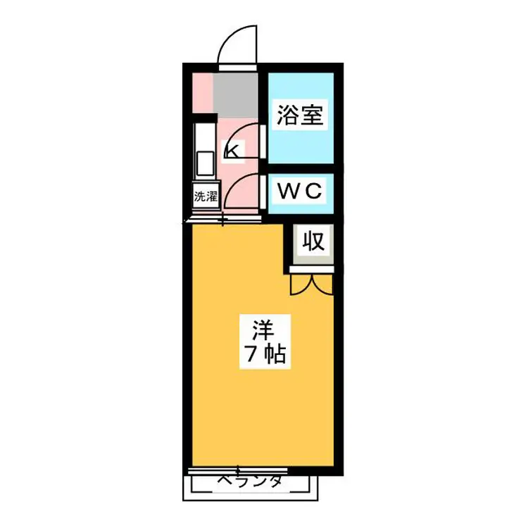ペアーズ調布 2階階 間取り
