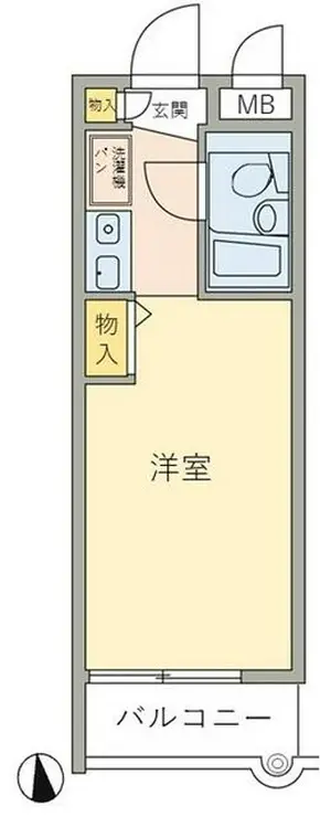 ドム新丸子 1階階 間取り