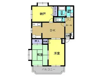 カルム シャトレ(3LDK/2階)の間取り写真