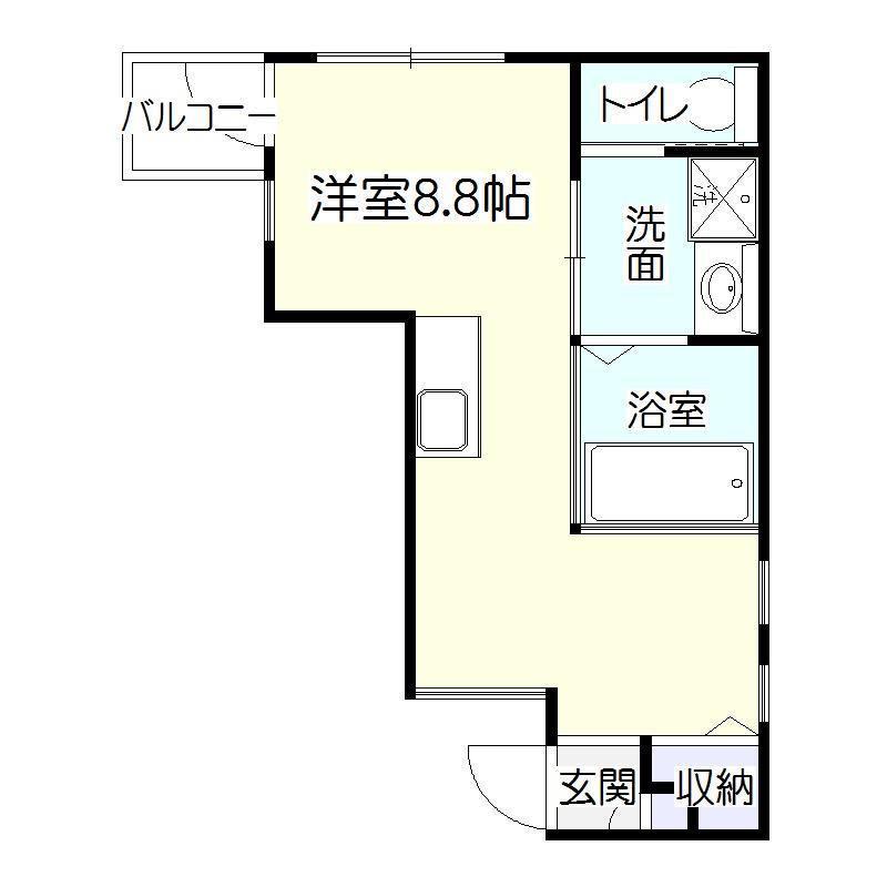 ルヴェル天保山(ワンルーム/7階)の間取り写真