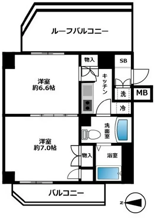 AXAS白山 5階階 間取り