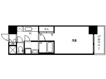 アドバンス三宮シュロス(1K/6階)の間取り写真