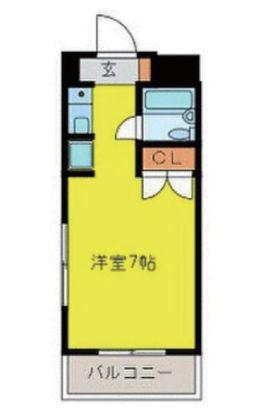 ペガサスマンション渋谷本町第2(ワンルーム/3階)の間取り写真