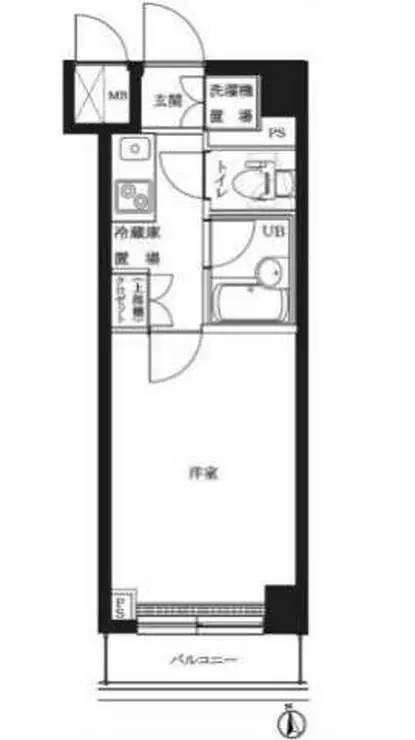 ルーブル東蒲田参番館 3階階 間取り