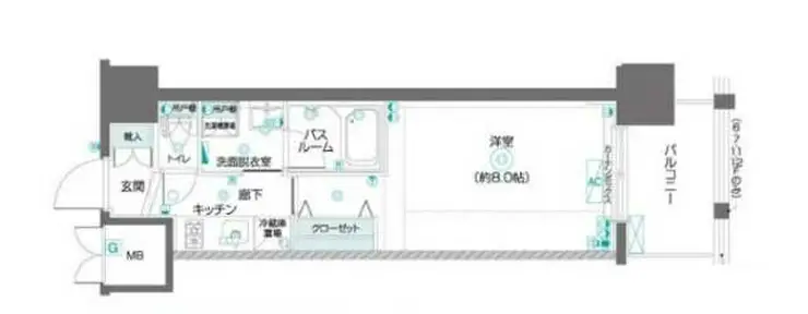 ZOOM東陽町 14階階 間取り