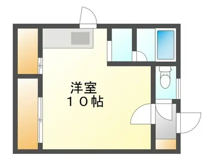 カーサたつみ(ワンルーム/3階)の間取り写真