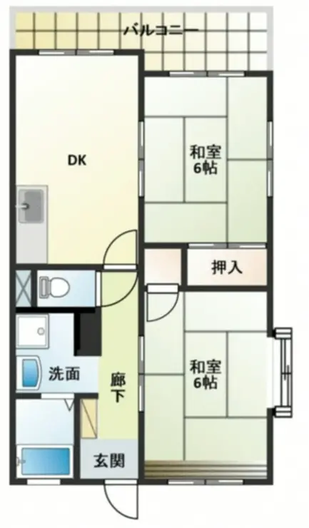 メゾン多摩 6階階 間取り