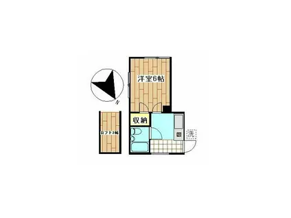 センチュリーパレス上大岡(1K/1階)の間取り写真