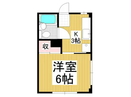 アルテナ(1K/3階)の間取り写真