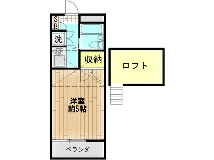 ジュネッタ8(1K/3階)の間取り写真