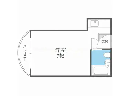 コーポピア玉出(ワンルーム/4階)の間取り写真