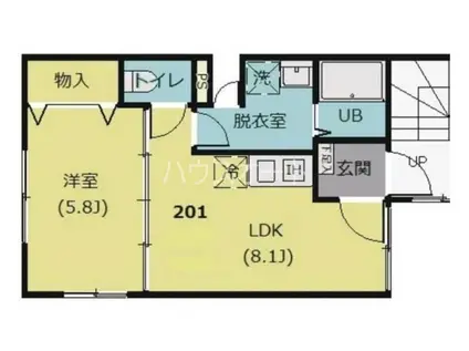 REIZ浅草(1LDK/5階)の間取り写真