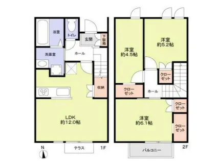 練馬区高松1丁目計画(3LDK/1階)の間取り写真