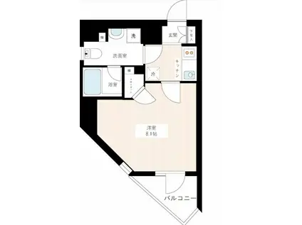 マキシブ蒲田(1K/7階)の間取り写真