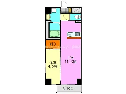 アーバンパレス(1LDK/7階)の間取り写真