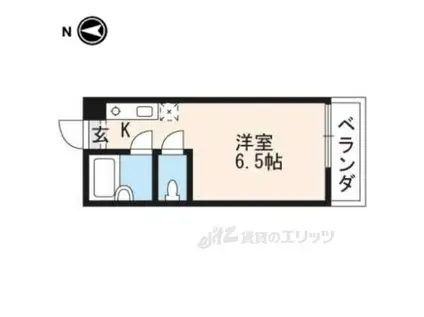MOUNTAIN(1K/2階)の間取り写真