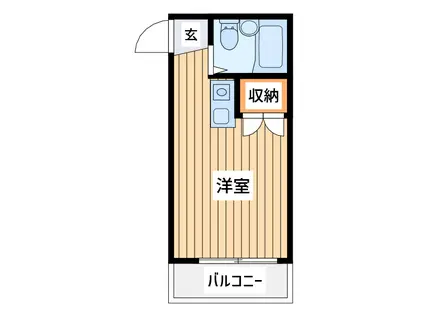 ニチエーイン第2日野(ワンルーム/3階)の間取り写真