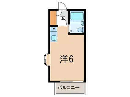 ダイバーシティ神戸長田D棟(ワンルーム/1階)の間取り写真