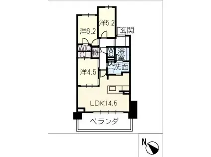ラグナヒルズレジデンスエア A1003(3LDK/10階)の間取り写真