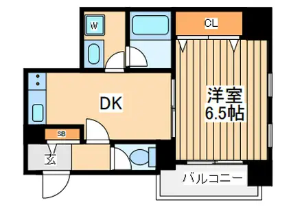 アリオス北里(1DK/4階)の間取り写真