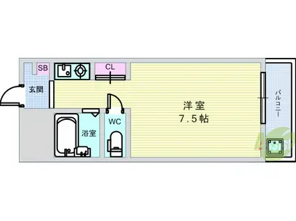 池田マンション(ワンルーム/3階)の間取り写真