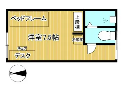 プラサーダOTANI(ワンルーム/1階)の間取り写真