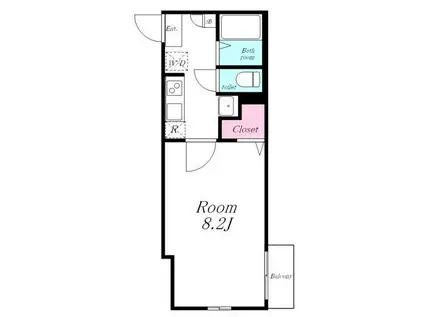 グランコート川口鶴が丸計画(1K/3階)の間取り写真