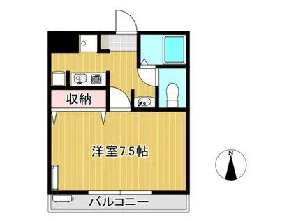 MSDハイツ(1K/3階)の間取り写真