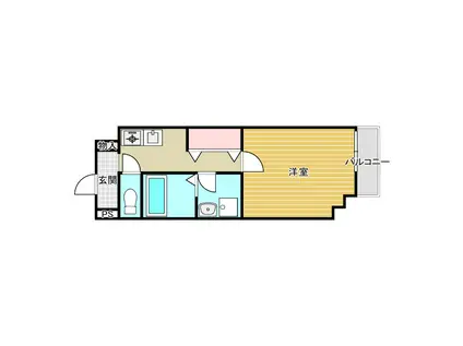 A-1 SATSUMA(1K/3階)の間取り写真