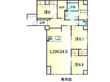 RESIDENCE KIKUZAKA(3LDK/3階)の間取り写真