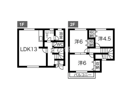 コニファー東栄(3LDK/1階)の間取り写真