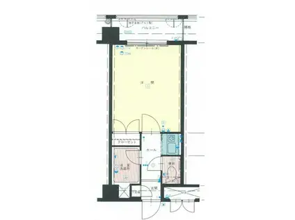 キャンパスシティ箱崎(1K/2階)の間取り写真