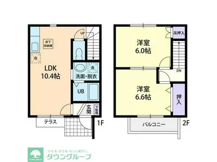 AJAX III(2LDK/1階)の間取り写真