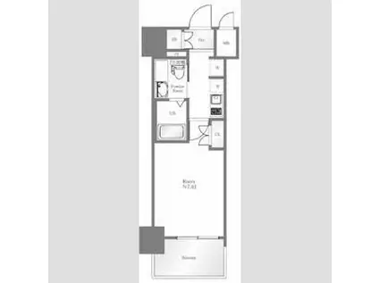 コンシェリア駒込ANNEX(1K/2階)の間取り写真