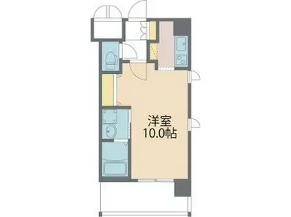 レジュールアッシュ尼崎駅前(1K/4階)の間取り写真