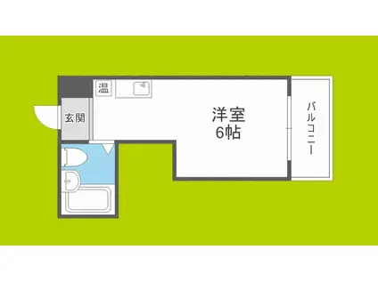 ウィンズコート(ワンルーム/2階)の間取り写真