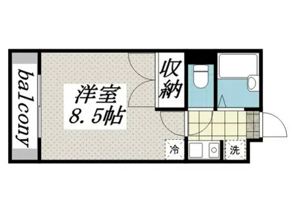 シティーライフディナスティ新大阪(1K/5階)の間取り写真