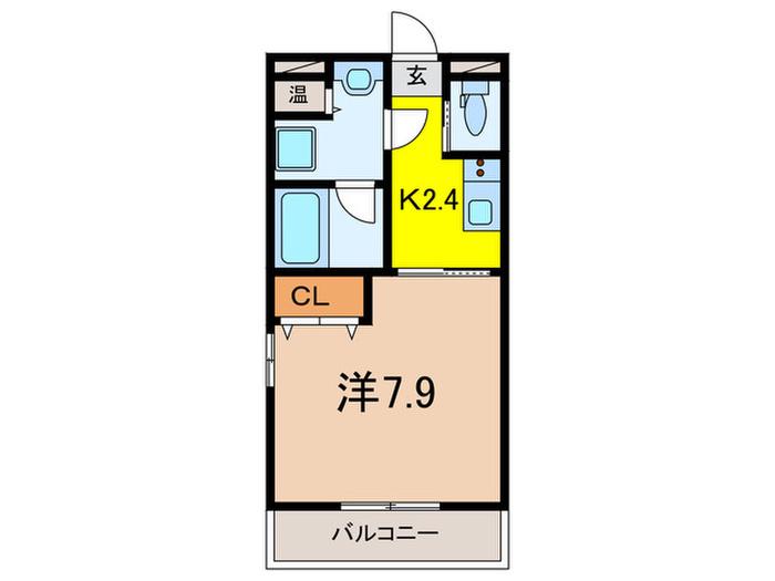 聚楽荘仁川C棟(1K/2階)の間取り写真