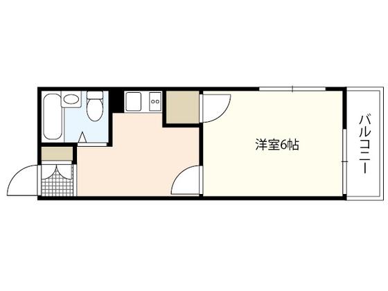 黒ひげ海賊団(1K/3階)の間取り写真