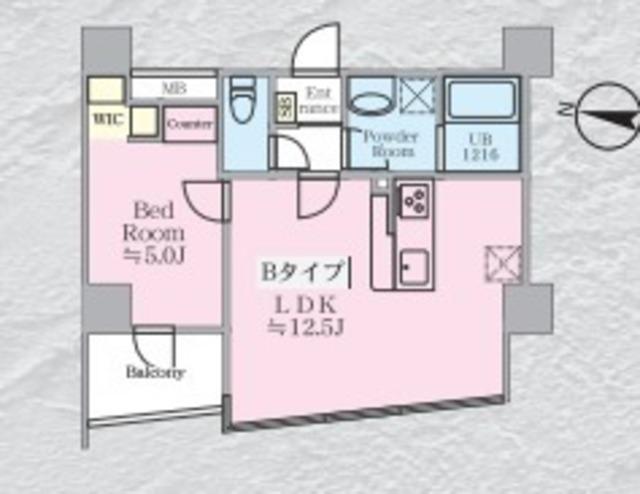 RESIDENCE新川橋(1LDK/3階)の間取り写真