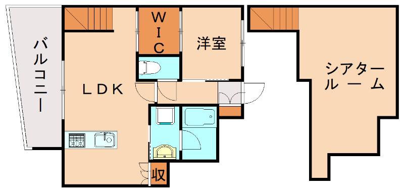プライムアーバン博多東(1LDK/11階)の間取り写真