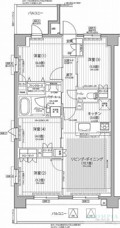 Nステージ東小金井(4LDK/3階)の間取り写真