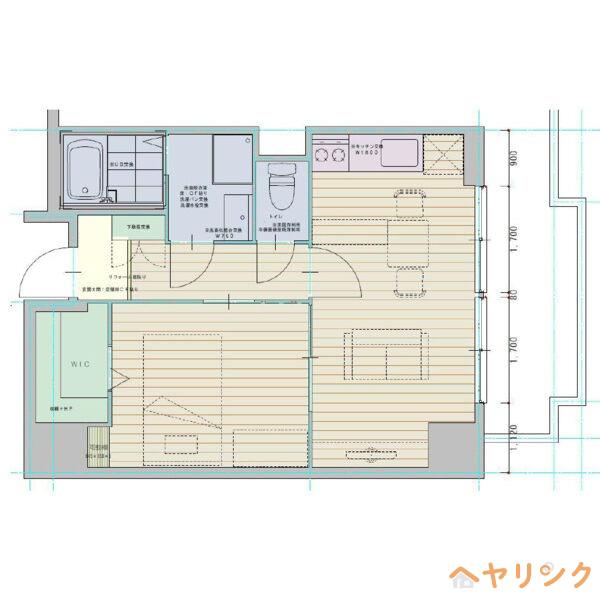 ISM徳川RESIDENCE(1LDK/9階)の間取り写真