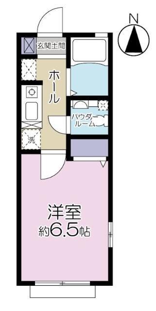 相鉄本線 瀬谷駅 徒歩7分 2階建 築16年(1K/2階)の間取り写真