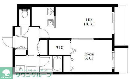 MAISON DE I(1LDK/2階)の間取り写真