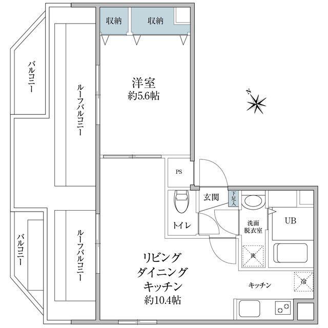DREAMIA上野御徒町(1LDK/9階)の間取り写真