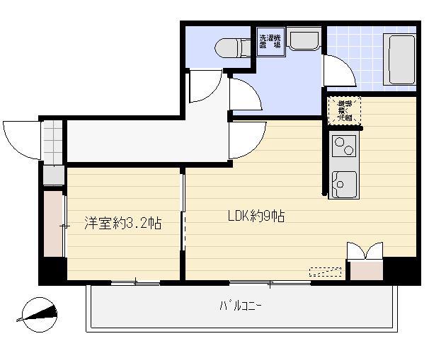 ADレジデンス板橋中台(1LDK/1階)の間取り写真